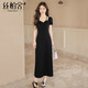 絲柏舍套頭連衣裙2025夏裝新款女裝氣質(zhì)時(shí)髦修身辣妹風(fēng)長(cháng)裙
