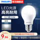 飛利浦（PHILIPS）LED燈泡節(jié)能燈超大球泡光源E27大螺口燈飾電燈泡替換白熾燈超亮 2級能效-9W-6500K E27螺口