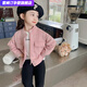 雷姆汀2025春秋女童外套女孩寶寶韓版上衣衣時(shí)尚洋氣圓領(lǐng)公主衣 粉紅色 外套 100 身高建議88-98cm左右