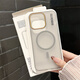 韻寧 磁吸充電適用蘋(píng)果16promax手機(jī)殼超薄磨砂iPhone16pro透明15新款14高級(jí)13簡(jiǎn)約12個(gè)性11男女保護(hù)殼 【灰色】柔砂PC透色磁吸款 iPhone16ProMax