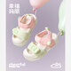 幸福瑪麗（Cheerful Mario）女童涼鞋夏季新款2025兒童軟底寶寶防滑嬰幼兒透氣室外包頭沙灘鞋