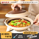 陶煲王可干燒廣東傳統(tǒng)土砂鍋煲仔飯鍋淺口瓦煲家用明火耐高溫黃燜雞沙鍋 淺鍋 1400ml