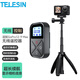TELESIN適配gopro12 13遙控器Gopro11 10 9運(yùn)動相機(jī)機(jī)身遙控器hero8機(jī)身配件 藍(lán)牙遙控 控制開關(guān)機(jī) T10遙控器+迷你自拍桿2.0