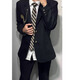 凱美涵西裝外套男2025dk制服日系青少年高校學(xué)院風(fēng)校供感JK西服開(kāi)衫外衣 黑色+金屬胸針鏈條+領(lǐng)帶 XL