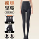 貓人女士加絨打底褲秋冬款小高個(gè)子壓力瘦腿襪高腰深灰色連褲襪可外穿 深灰色【瘦腿/收腹/防掉檔】 1條 均碼 -秋冬【適合10-15℃】連褲款