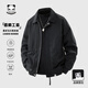 HIPANDA飛行員夾克美式復(fù)古春潮痞帥工裝休閑外套送男友外套男  黑 XL 