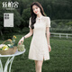 絲柏舍改良旗袍裙2025夏裝新款女裝復古蕾絲網(wǎng)紗泡泡袖連衣裙