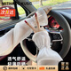 MITHAOL KUSC防曬珠光冰袖女2025新款防紫外線冰絲袖套蕾絲寬松開車騎行護袖 珍珠款白色 蕾絲冰袖