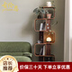 古倫恩北歐風(fēng)簡(jiǎn)約中古復(fù)古風(fēng)家用書(shū)架置物架辦公室收納陳列柜雜志擺放柜 陳列柜