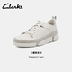 Clarks其樂(lè)Trigenic系列男女同款休閑鞋輕盈舒適三瓣鞋情侶款運(yùn)動(dòng)鞋 白色-女款 261813914 37