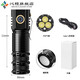 京濮飛蘇美浦三眼小怪獸強光手電筒級手電筒日式加長(cháng)管長(cháng)筒三眼手電 S400裸燈數據線(xiàn)