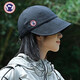TUTORGOOSE遮陽(yáng)帽子女2025夏季新款百搭薄款防曬漁夫帽大頭圍顯臉小鴨舌帽女 黑色 均碼 可調節