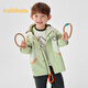 巴拉巴拉【商場(chǎng)同款】童裝男童軟殼衣2025春裝新款連帽外套戶(hù)外風(fēng) 綠白色調00441 120