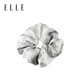 ELLE100%桑蠶絲發(fā)圈女生大腸圈發(fā)飾高馬尾頭繩高級感禮物送女友