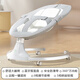 看寶貝（lookbaby）嬰兒搖搖椅嬰兒搖椅哄娃神器搖搖椅電動搖搖椅新生兒見面禮 高配灰|高碳鋼+萬向輪
