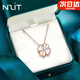N2it鉆石項鏈女純銀四葉草吊墜鎖骨項鏈女款新年情人節禮物送女友生日