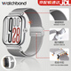 watchbond適用紅米watch5手表表帶watch4小米手環(huán)9Pro米蘭尼斯磁吸表帶網(wǎng)帶小米8pro金屬智能運動(dòng)男女生腕帶 升級款·米蘭磁吸回環(huán)扣-銀色+銀色接頭 適用小米手環(huán)9Pro/8Pro