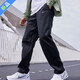 耐克（NIKE）官方網(wǎng)艦店男褲秋季新款加絨保暖運動(dòng)褲跑步長(cháng)褲休閑寬松針織衛褲 932254-010/直筒 L 175/80