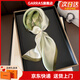 GARRAS【禮盒裝】絲巾女士桑蠶絲100%真絲搭配防曬小方巾送女友長(zhǎng)輩媽媽 520送女朋友禮物 50*50cm/教師節(jié)禮物女老師