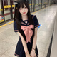 茉衣雅（MOYIYA）2025春夏jk制服水手服正版日系學院風女學生美少女套裝 短袖+42cm短裙+領(lǐng)結(jié)【十九櫻套裝 L