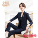黛維亞（DEVEIA）春秋季大學(xué)生面試西裝套裝女商務(wù)通勤2023新款職業(yè)裝時(shí)尚小西裝女 西裝上衣+褲子【藏青色】 S