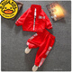 G.DUCKKIDS兒童秋裝套裝2024新款1-9歲寶寶春秋運動(dòng)服裝男女童中國風(fēng)兩件套 紅色中國風(fēng)套裝 140 建議身高130厘米左右