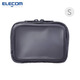 宜麗客（ELECOM）日本化妝包痛包手拿包可視便攜保護(hù)包透明袋數(shù)碼收納包配件收納包 S碼 黑色