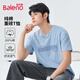 班尼路（Baleno）短袖t恤男夏季新款美式字母青少年寬松純棉透氣半袖男生潮流體恤