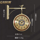 伯莎丹頓雙面掛鐘客廳創(chuàng  )意輕奢復古家用靜音鐘表玄關(guān)歐式簡(jiǎn)約裝飾掛墻時(shí)鐘竹鳥(niǎo)雙面鐘 - 復古金