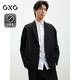 GXG男裝 商場(chǎng)同款黑色休閑單西 黑色 180/XL