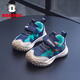 巴布豆（BOBDOG）童鞋男寶寶春秋季2025新款兒童運動(dòng)鞋潮流防滑軟底輕便男童休閑鞋 藏青藍/湖藍1025313581 （雙網(wǎng)） 27 內長(cháng)17.1厘米