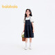 巴拉巴拉女童裙子兒童連衣裙夏裝中大童假兩件輕薄裙子時(shí)尚208225111019