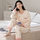 UPIECE純棉女睡衣女士睡衣睡褲春夏款套頭休閑家居服兩件套裝可外穿衣服 1298【常規款】 XL 【120-140斤】