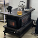 馳笠農村柴火爐家用冬季木煤氣取暖爐燒木柴氣化爐多功能柴火灶烤火爐 燒柴-配不銹鋼煙囪（無(wú)金邊款）
