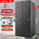 新飛（frestec） 363升十字對開(kāi)門(mén)家用冰箱 家用四門(mén)多門(mén)節能靜音冰箱 BCD-363K8CT/W白色 382銀色十字對開(kāi)門(mén)