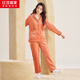 紅豆居家【秋上新】秋冬加絨加厚保暖珊瑚絨女士家居服女睡衣