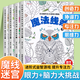 魔法線條迷宮專注力訓(xùn)練 兒童全腦開發(fā)游戲全4本找不同迷宮書3-6-12歲以上 邏輯思維訓(xùn)練書籍寶寶智力觀察力 圖畫走迷宮益智游戲書 【魔線+迷宮】全套4冊(cè)（送2鉛筆+2握筆器）