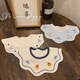 斐月伽 韓版嬰兒純棉口水巾兒童防水圍嘴新生男寶寶可旋轉(zhuǎn)圍兜秋冬0-2歲 藍(lán)色帆船+白底汽車+白底米奇