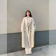 春乏毛呢大衣女2025春秋款美拉德學(xué)生小個(gè)子加厚毛呢外套女 燕麥色加棉 加厚 XS 建議105斤以下