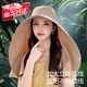 諄梧防曬帽子太陽(yáng)帽遮陽(yáng)遮臉披肩護頸一體男女戶(hù)外旅游登山釣魚(yú)漁夫帽 升級款-斗篷帽卡其