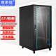 南諾信網(wǎng)絡(luò )機柜服務(wù)器機柜2米42U1.8米37U32U1.6米22U1.2米18U1米14U0.8米10U0.6米19英寸機房弱電機柜 600寬1000深1200高22U H56022 玻璃前門(mén)