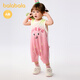 巴拉巴拉嬰兒衣服男童連體衣女童爬服哈衣2025新款夏季可愛(ài)時(shí)尚萌 夢(mèng)幻粉 90cm