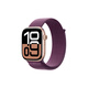 Apple Watch Series 10 智能手表46毫米玫瑰金色鋁金屬表殼梅子色回環(huán)式表帶【GPS款】聯(lián)通補貼