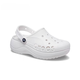 CORCS CROCS 云彩洞洞鞋女士厚底戶(hù)外時(shí)尚休閑貝雅涼鞋包頭防滑男沙灘鞋 白色厚底貝雅 35