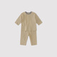巴厘小豬寶寶家居服夏季九分薄款空調(diào)服本草棉睡衣純棉嬰幼兒衣服兒童套裝 奶酪卡其 90