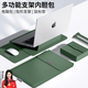 rurihai 筆記本電腦包蘋(píng)果內膽包保護套罩13.3/14/16英寸macbook air/pro/m2/m1華為matebook14女士惠普 墨綠色【15/15.6/16英寸】 【多功能內膽包+ 