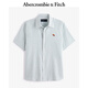 ABERCROMBIE & FITCH男裝25夏季美式復(fù)古經(jīng)典小麋鹿牛津紡?fù)獯疃绦湟r衫KI125-5084 綠色 2XL (185/124A)