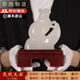 戲鯉玉石十二生肖客廳擺件鼠?；⑼谬埳唏R羊猴雞狗豬喬遷禮品生日禮物 小號生肖鼠(長15高19厘米)