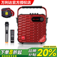 萬(wàn)利達（Malata） 手提廣場(chǎng)舞音響 戶(hù)外K歌小音響網(wǎng)紅直播移動(dòng)無(wú)線(xiàn)便攜式藍牙音箱低音炮家用唱歌擴音播放器話(huà)筒 M+9019C【紅色Y5二代+話(huà)筒】