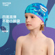 WATERTIME/水川 兒童泳帽男童女童游泳布帽 不勒頭長(cháng)發(fā)護耳游泳帽印花